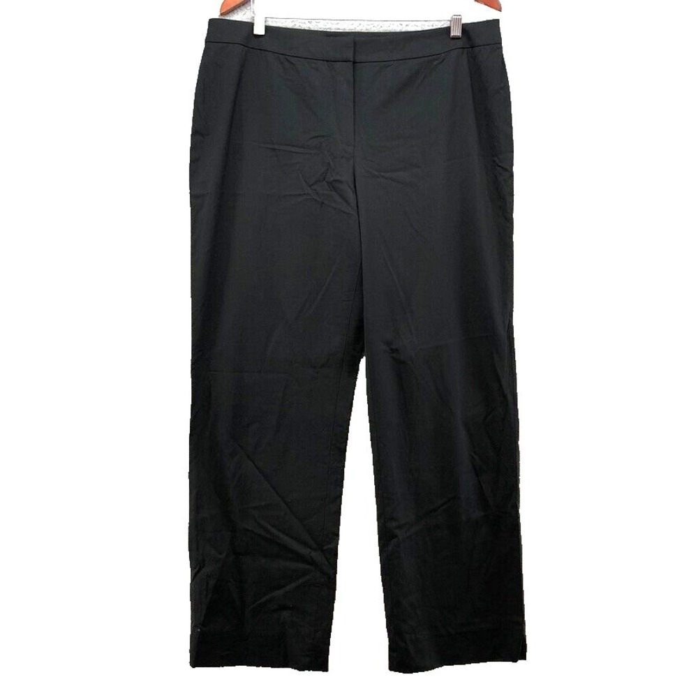 Lafayette‎ 148 Barrow Dress Pants Womens 16 Black Professional Capsule Wardrobe